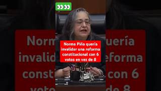 Norma Piña quería invalidar una reforma constitucional con 6 votos en vez de 8 [upl. by Laucsap]