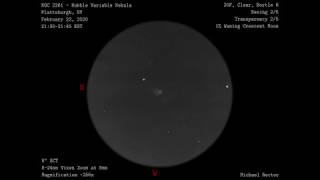 Sketching NGC2261  The Hubble Variable Nebula at the Eyepiece [upl. by Eicyal]