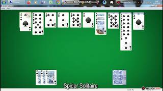 Spider Solitaire In Windows 7 Game 118 [upl. by Carmena765]