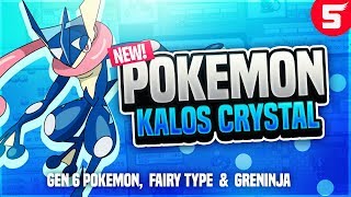 Pokemon Kalos Crystal  New Completed Pokemon GBC Rom Hack With Gen 6 amp Fairy Type [upl. by Evatsug232]