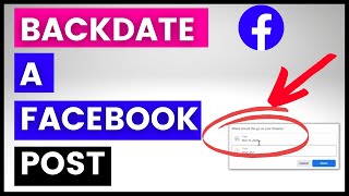 How To Backdate A Facebook Post in 2024 [upl. by Aidualc665]