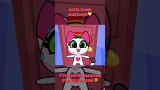 Who Decorates Best 🛌 Hotel Room Challenge amp Vacation Fun 😻 Purr Purr [upl. by Ahsoym]