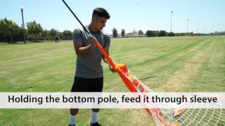 Bownet Soccer Goal 8x24 Set Up Video [upl. by Alpers]