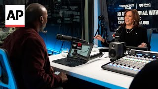 Moments from Kamala Harris interview with Charlamagne tha God [upl. by Denver472]