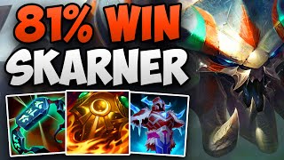 81 WIN RATE SKARNER TOP IN CHALLENGER  CHALLENGER SKARNER TOP GAMEPLAY  Patch 1410 S14 [upl. by Weinman]