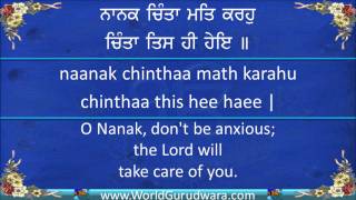 NANAK CHINTA MAT KARHO  Read Guru Angad Dev ji Shabad along with Bhai Davinder Singh Sodhi [upl. by Aikyt]