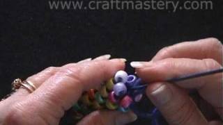 How To Crochet Bead Rope Necklace [upl. by Amalberga]