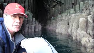 Inside Fingals Cave Staffa  Exploring a Geological Phenonomenon by Boat Scotland [upl. by Vitus530]