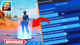 La MEJOR SENSIBILIDAD para Fortnite Mobile AndroidiOS 2023😱  Bleyter [upl. by Notlem]