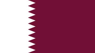 Bandera e Himno Nacional de Catar  Flag and National Anthem of Qatar [upl. by Lohrman]