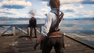 Red Dead Redemption 2 Sadie Adler  Funny amp Brutal Ragdolls pt 3 4K [upl. by Corell]