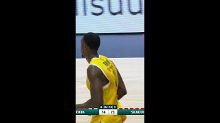 Clevon Brown Jr flies in for the alleyoop slam [upl. by Merell]