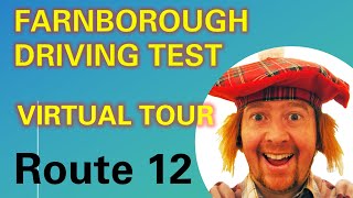 Farnborough driving test route 12 VR [upl. by Gabel]