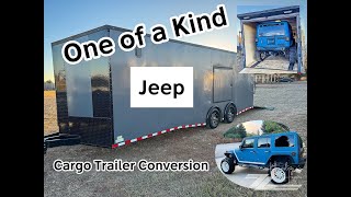 Tiny House Cargo Trailer Tailored for a Jeep Episode 1 [upl. by Aissenav]