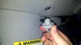 Honda How to Remove Replace Sun Visor Clip  CRV Accord [upl. by Elleiram]