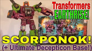 Transformers Earthrise Scorponok  quotUltimatequot Decepticon Base  GotBot True Review NUMBER 757 [upl. by Narcho602]