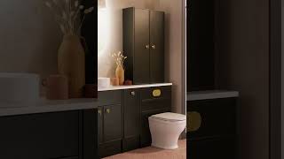 🖤 Black Bathrooms bathroomdesign interior blackbathrooms homedecor homerenovation [upl. by Aciraa]