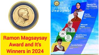 Ramon Magsaysay Award Winners of 2024 RamonMagsaysayAward Important topic for Constable posts [upl. by Fanning610]