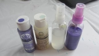 Making My Own Glimmer Mist Spray Paint Sprays Craft Tutorial [upl. by Erdnassak]