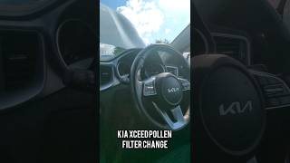 NEW Kia Xceed 2022 🌼 Pollen filter change service kia maintenance [upl. by Yeldar542]