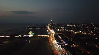 Blackpool Lights drone video 20924 [upl. by Nifled]