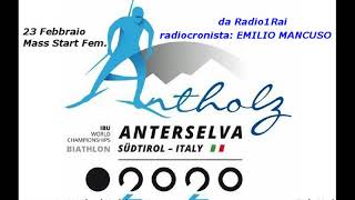 ANTERSELVA 2020 alla radio Wierer dargento nella Mass [upl. by Walrath909]