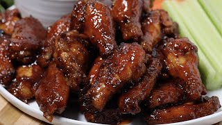 Easy Honey BBQ Chicken Wings Recipe  How To Make The Best BBQ Wings [upl. by Gibun]