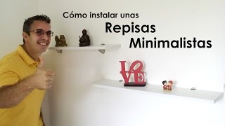 Cómo instalar repisas minimalistas  Repisas modernas [upl. by Aleb412]