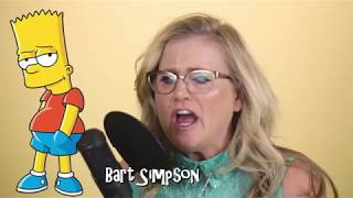 Nancy Cartwright does her 7 Simpsons characters in under 40 seconds [upl. by Tilla]