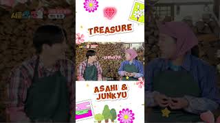 Treasure Junkyu talks about Asahi quotHE NEEDS TIME TO LOADquot 😂 shorts treasure junkyu asahi kpop [upl. by Norraa170]