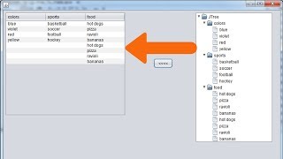 Java  How To Transfer JTree Nodes Data To JTable Rows In Java NetBeans  with source code [upl. by Eselehs]