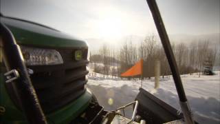 tracteur de jardin pratique en hiver [upl. by Enasus546]