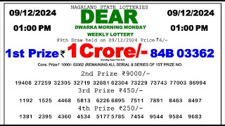 🔴Lottery Sambad Today 0100pm 091224 Dear Lottery Result Pdf Download [upl. by Evin]