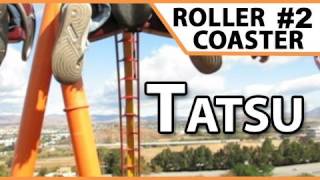 Tatsu Roller Coaster  Six Flags Magic Mountain [upl. by Ativ412]