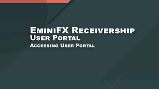 EminiFX User Portal  How to Log On to the Portal [upl. by Batish]