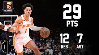 Jalen Johnson Highlights  Hawks vs Wizards  28th Oct 2024 [upl. by Adorl]