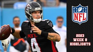 Veteran QB Taylor Heinicke REPLACES Desmond Ridder  2023 Week 8 FULL Highlights vs Titans [upl. by Mirak284]