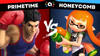 Primetime Little Mac vs Honeycomb Inkling  Super Smash Bros Ultimate Amiibo Fights [upl. by Rednaskela140]