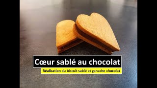 Coeur sablé au chocolat [upl. by Yumuk]