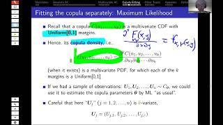 ACST3060 Copula Fitting Theory [upl. by Sokil799]