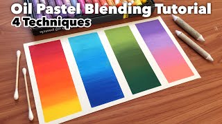 How to Blend Oil Pastels using 4 techniques  Tips and Tricks for beginners  Mungyo Oil Pastels [upl. by Tanberg]