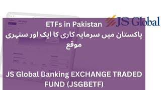 JS Global ETF  JSGBETF  ETFs in Pakistan  UrduHindi  Investment in Pakistan [upl. by Onirefes]