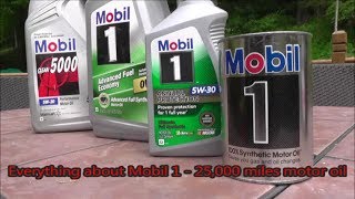 Everything about Mobil 1 25000 miles 100 Synthetic motor oil [upl. by Yellhsa801]