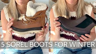 Sorel Winter Boots Haul Which One Is Best For You [upl. by Eidna778]