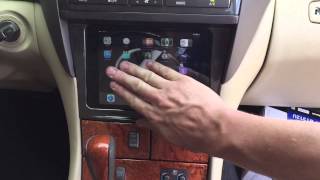 IPad mini dash 2006 Lexus LS430 Double Din stereo install [upl. by Assille]