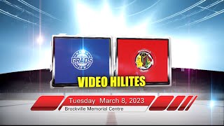 Navan Grads vs Brockville Braves  Video HiLites  March 28 2023 [upl. by Ilamad]