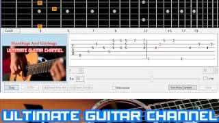 Guitar Solo Tab Handbags And Gladrags Rod Stewart [upl. by Ecirtemed]