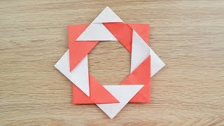 Decoration for room  How to make an Octahedron Craft  Modular ORIGAMI out of paper Tutorial DIY [upl. by Prendergast]