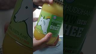 Shuddham A2 Cow Ghee Review a2ghee shuddhamdairy950 review unboxing cowghee cowgheebenefits [upl. by Noyad]