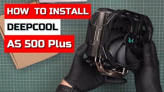 How To Install Deepcool AS500 plus CPU Cooler on Intel Socket Installation Demo [upl. by Bradwell372]